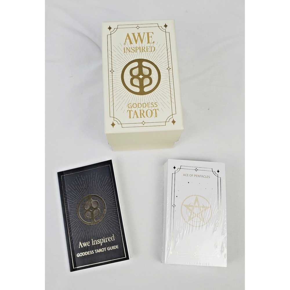 Awe Inspired Goddess Tarot 78 Card Tarot Deck w/ Guide Book - Sealed Deck